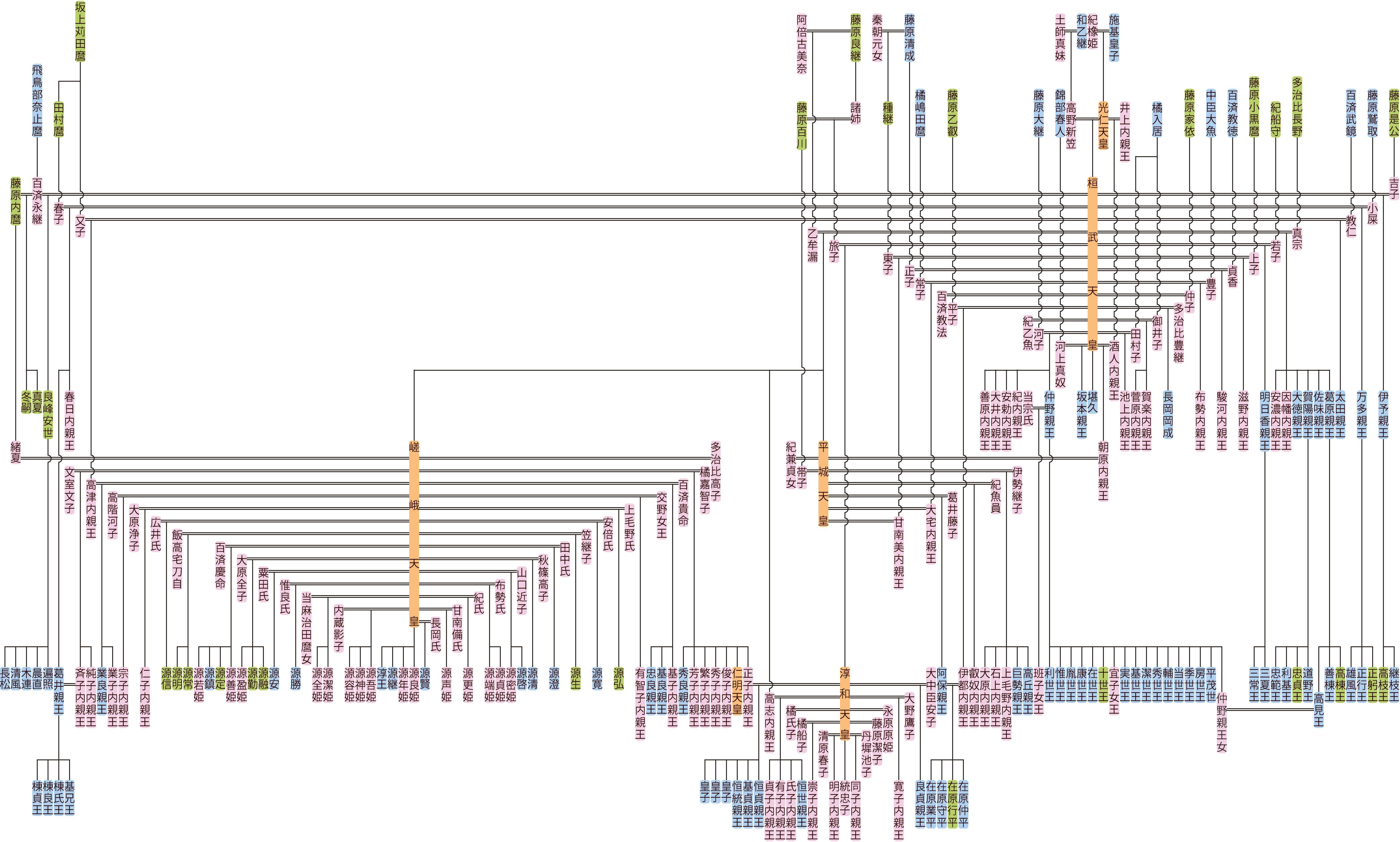桓武天皇の系図