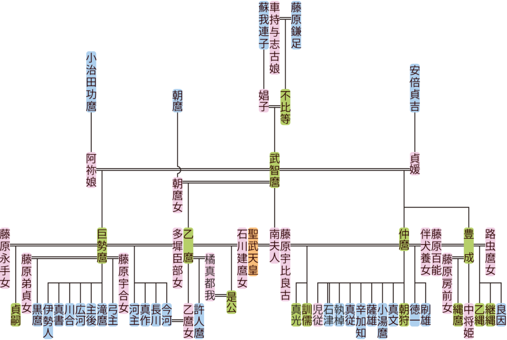 藤原氏南家の系図 ねっこのえくり