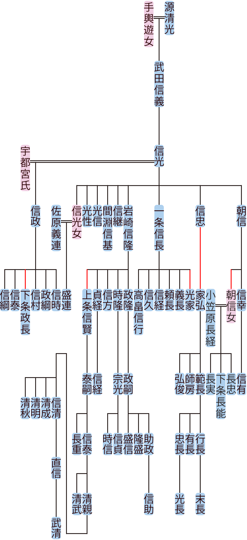 武田信光の系図