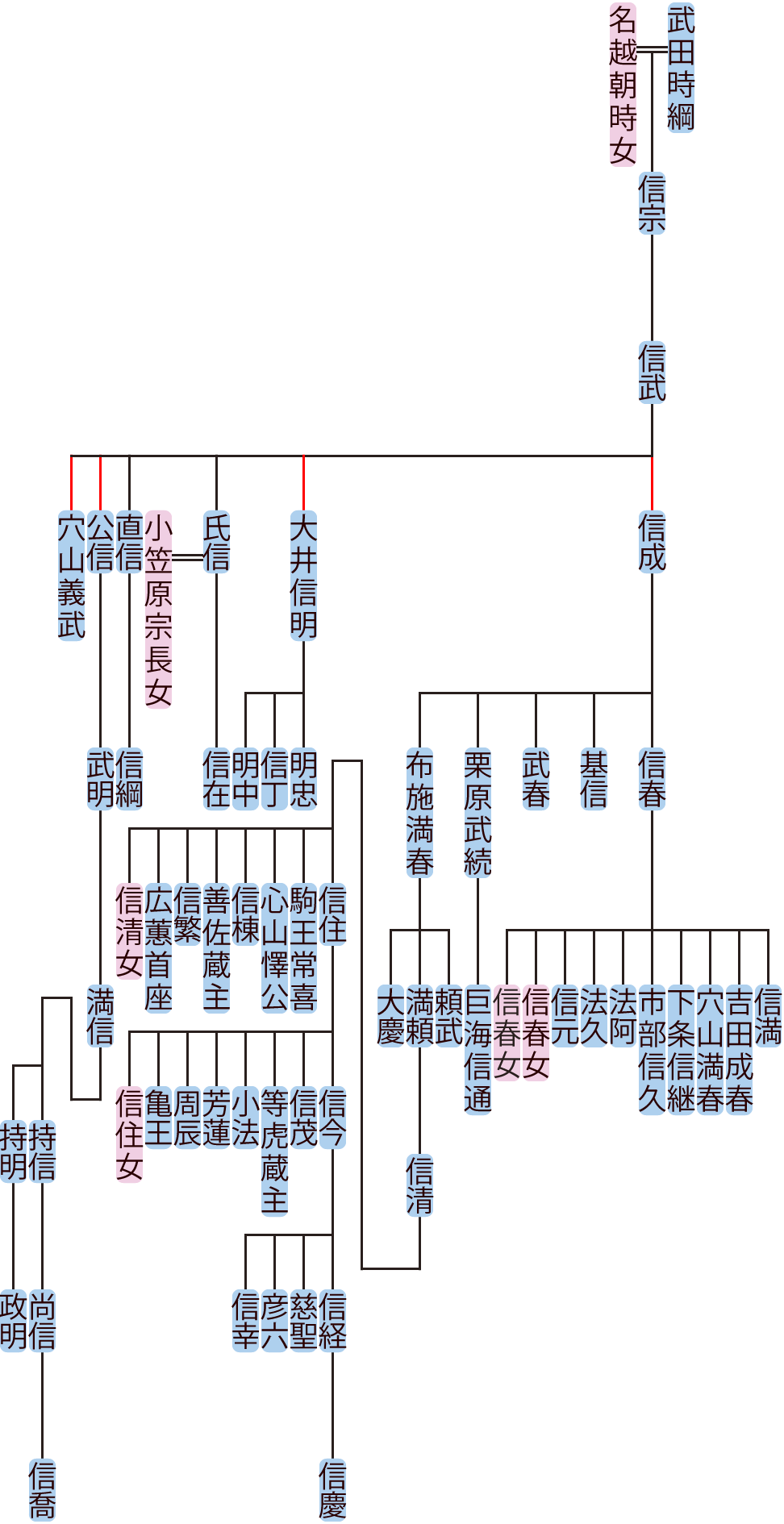 武田信武・信成の系図