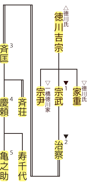 田安徳川家の略系図