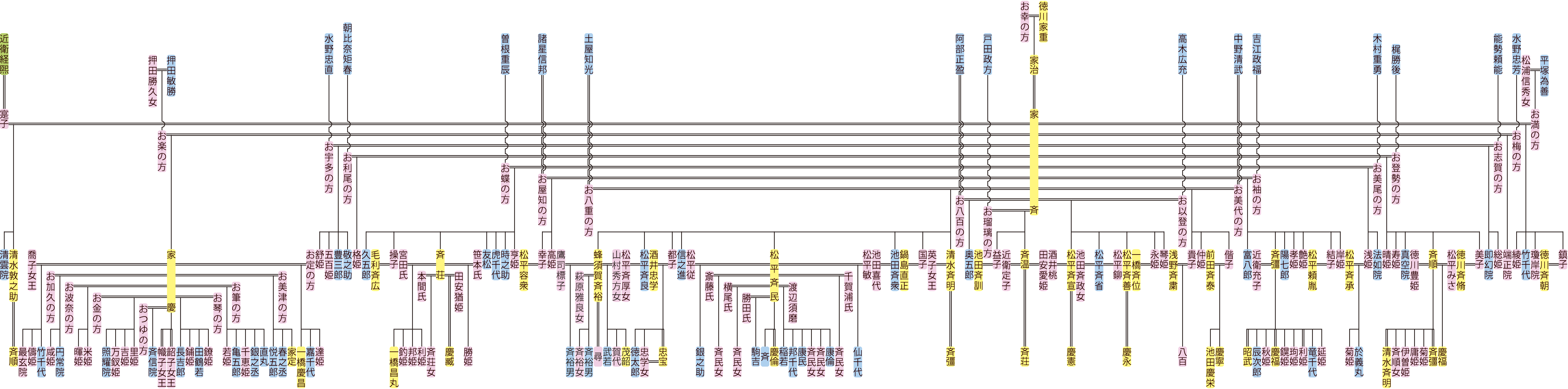 徳川家斉の系図